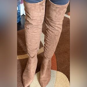 Steve Madden Tan Over the Knee Boots
